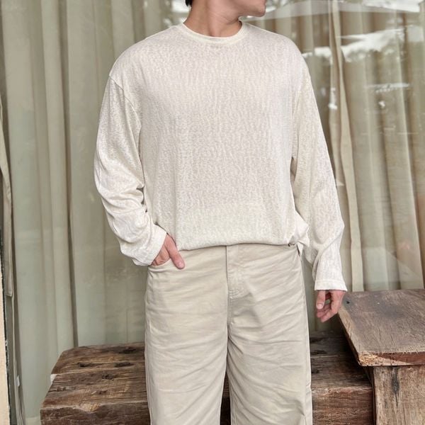  [ẢNH THẬT] Áo Dài Tay Len Trơn Nam 261 