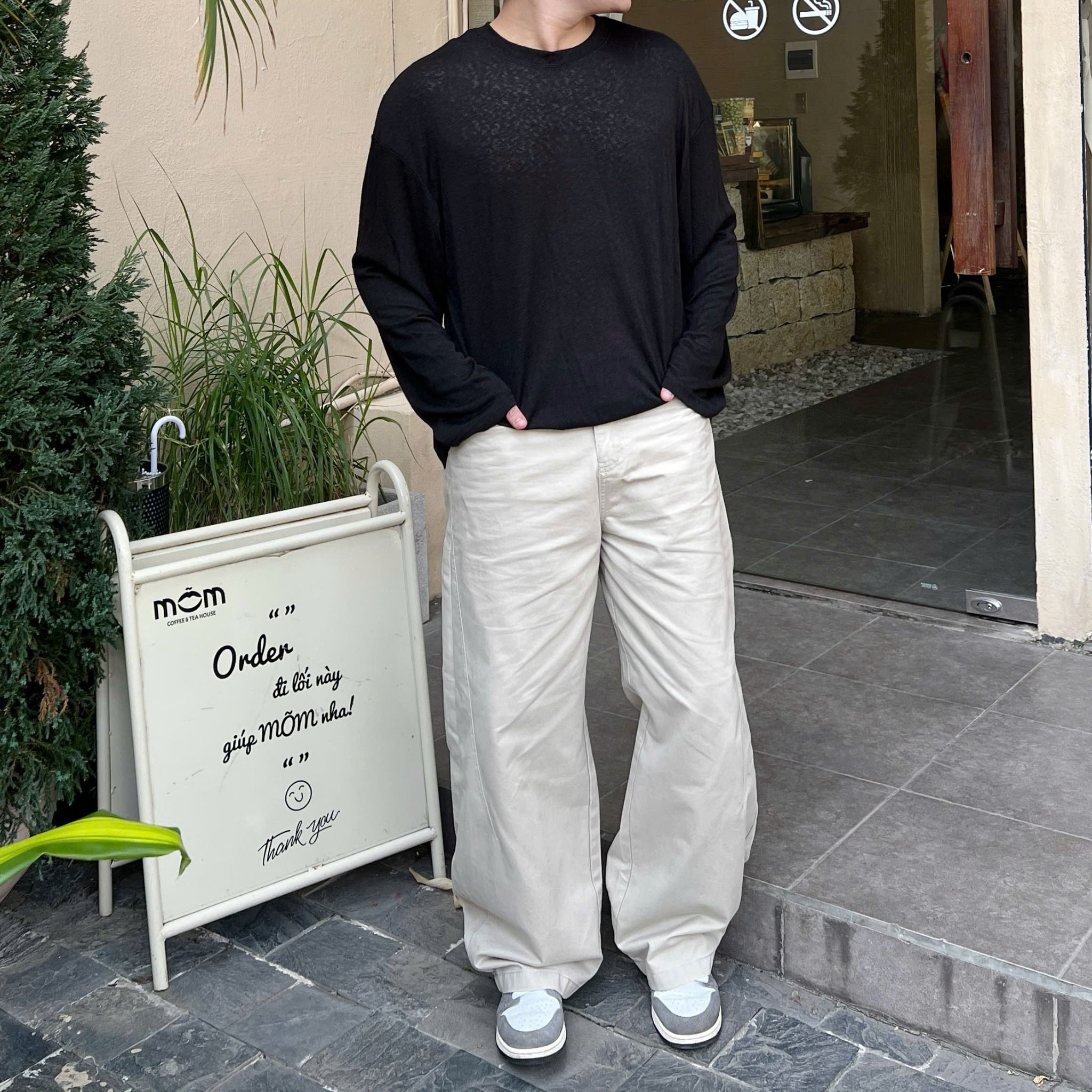  [ẢNH THẬT] Áo Dài Tay Len Trơn Nam 261 