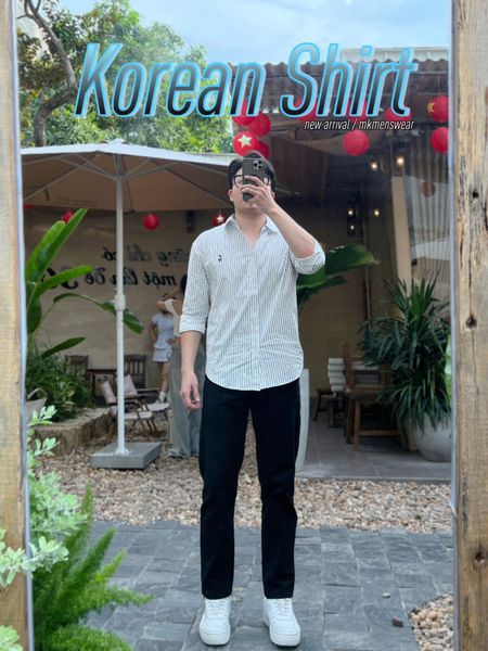  [ẢNH THẬT] Sơ Mi Dài Tay Nam Kẻ Logo Ngựa 8880 