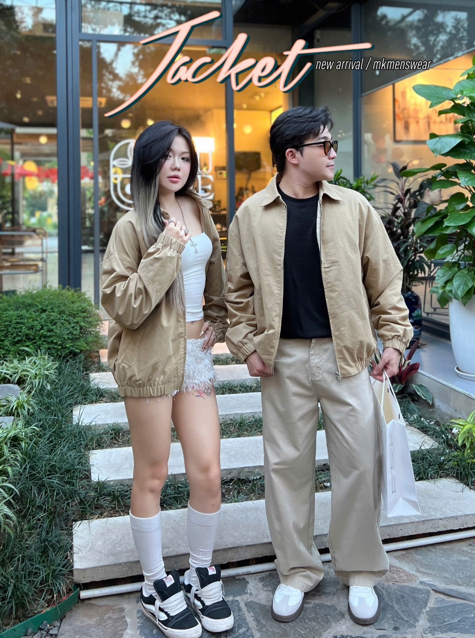  [ẢNH THẬT] Áo Khoác Kaki Nam Trơn Cổ Bẻ 25522 