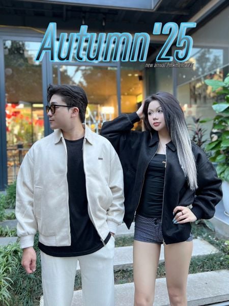  [ẢNH THẬT] Áo Khoác Da Lộn Nam Cải Khuy Ngực Cổ Bẻ 8075 