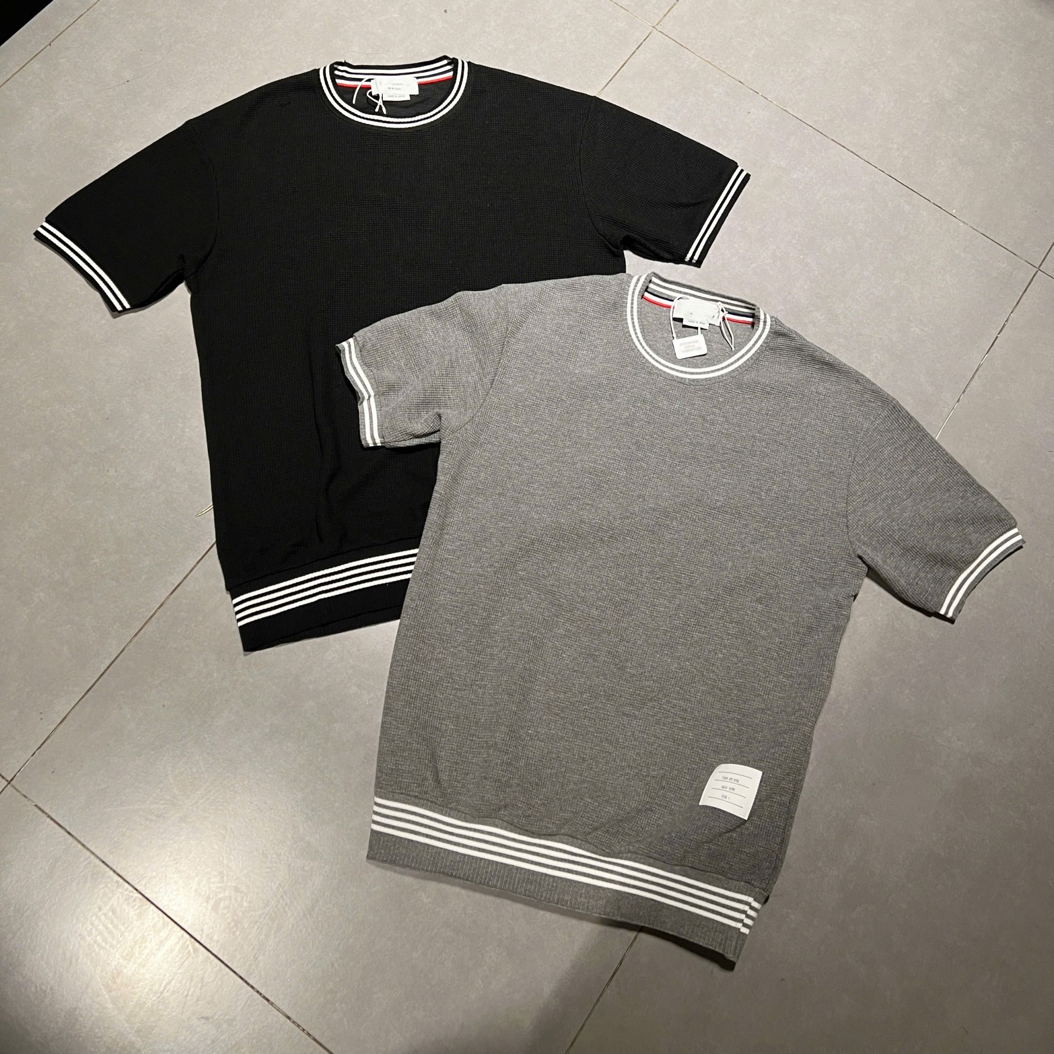  [ẢNH THẬT] Áo Len Ngắn Tay Nam Cải Cổ Và Tay 