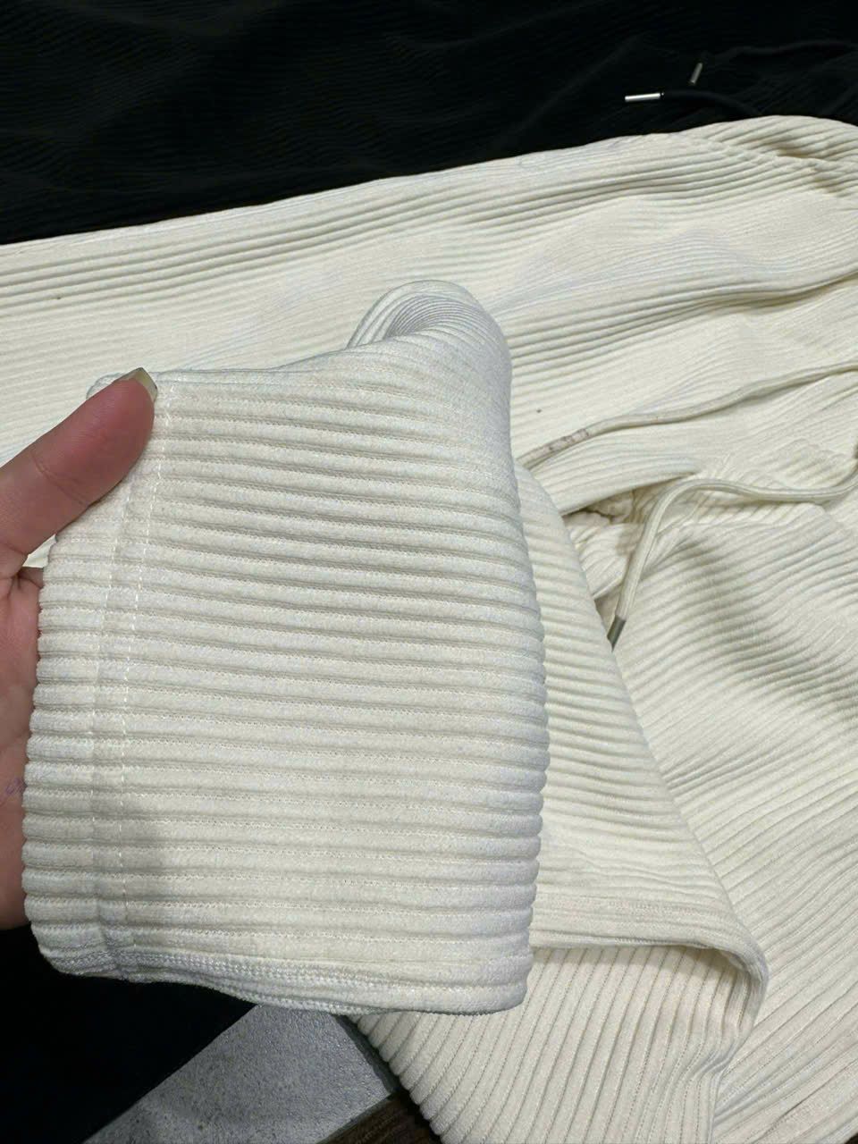  [ẢNH THẬT] Quần Nỉ Nhung Suông Nam Trơn 3097 