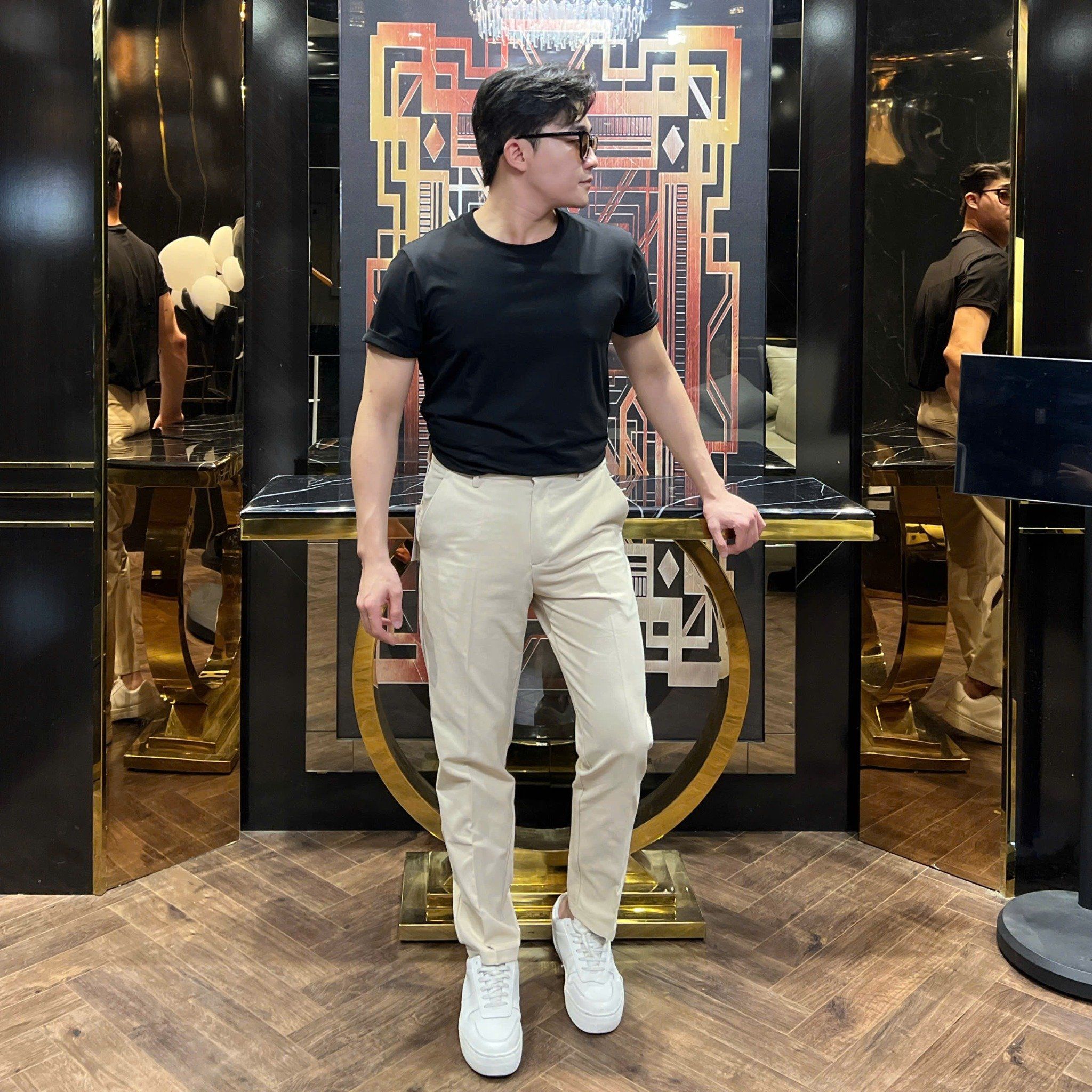  [ẢNH THẬT] Quần Âu Cộc Nam Dáng Hàn Trơn AKUBA 25 