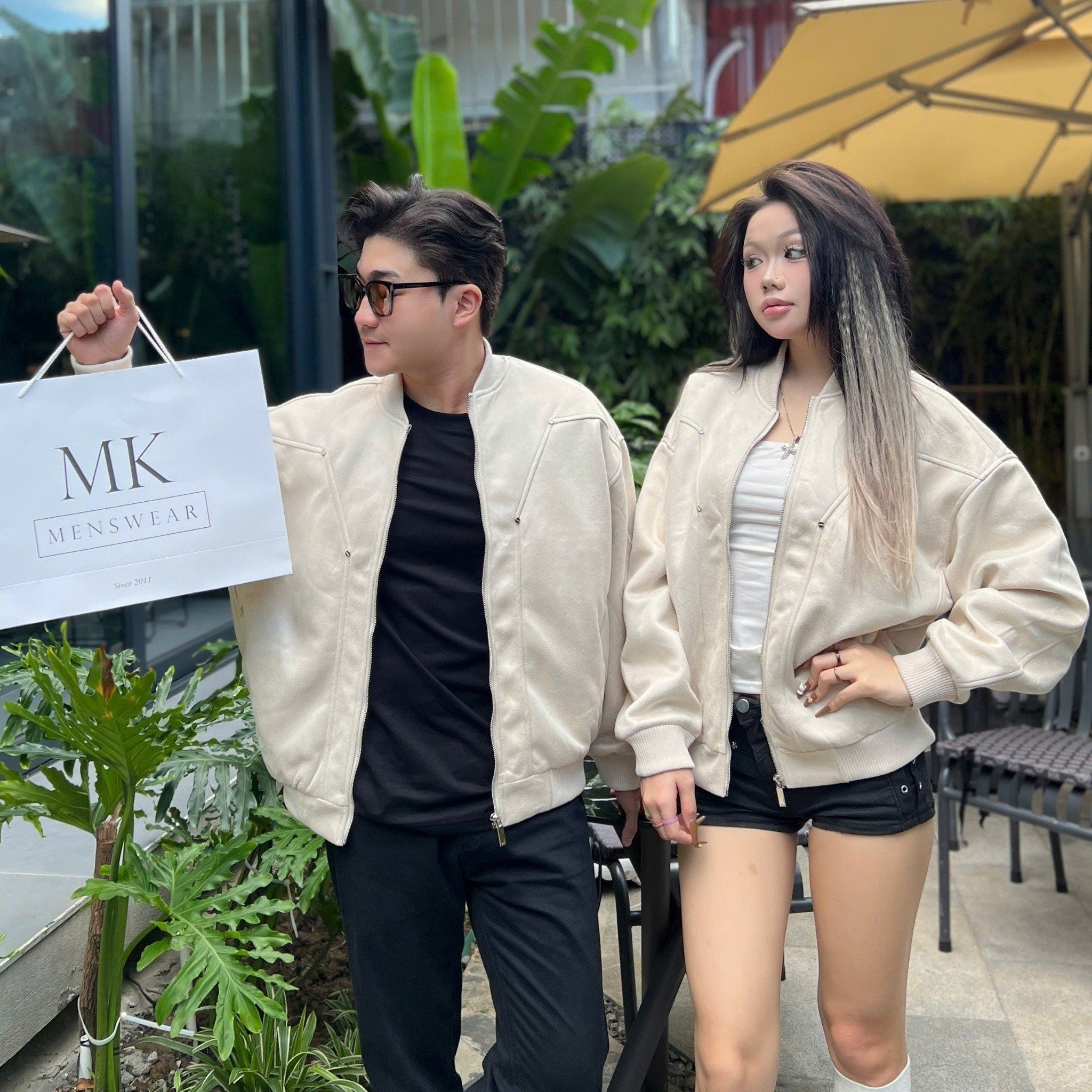  [ẢNH THẬT]  Áo Khoác Da Lộn Nam Phối Khuy 8052 