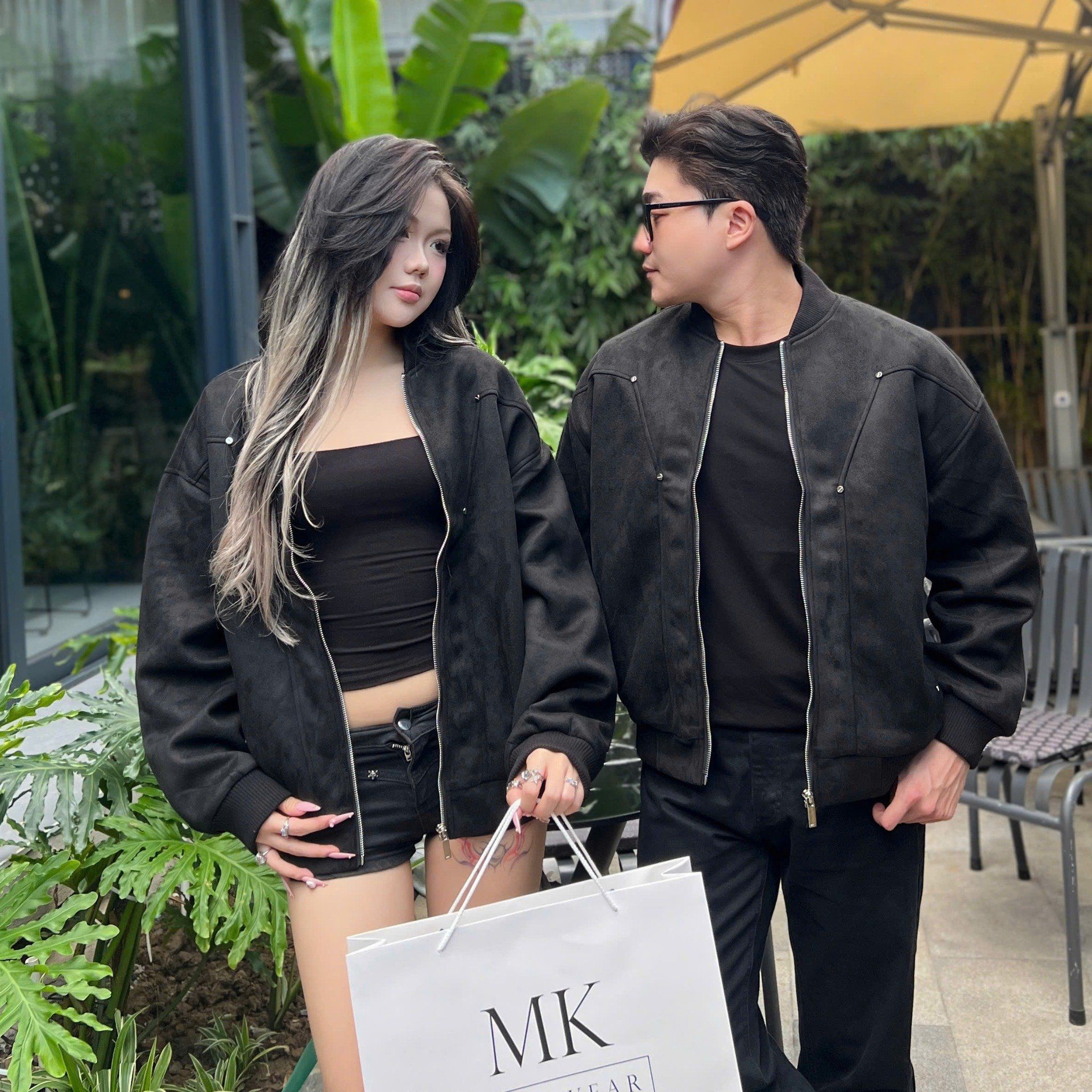  [ẢNH THẬT]  Áo Khoác Da Lộn Nam Phối Khuy 8052 