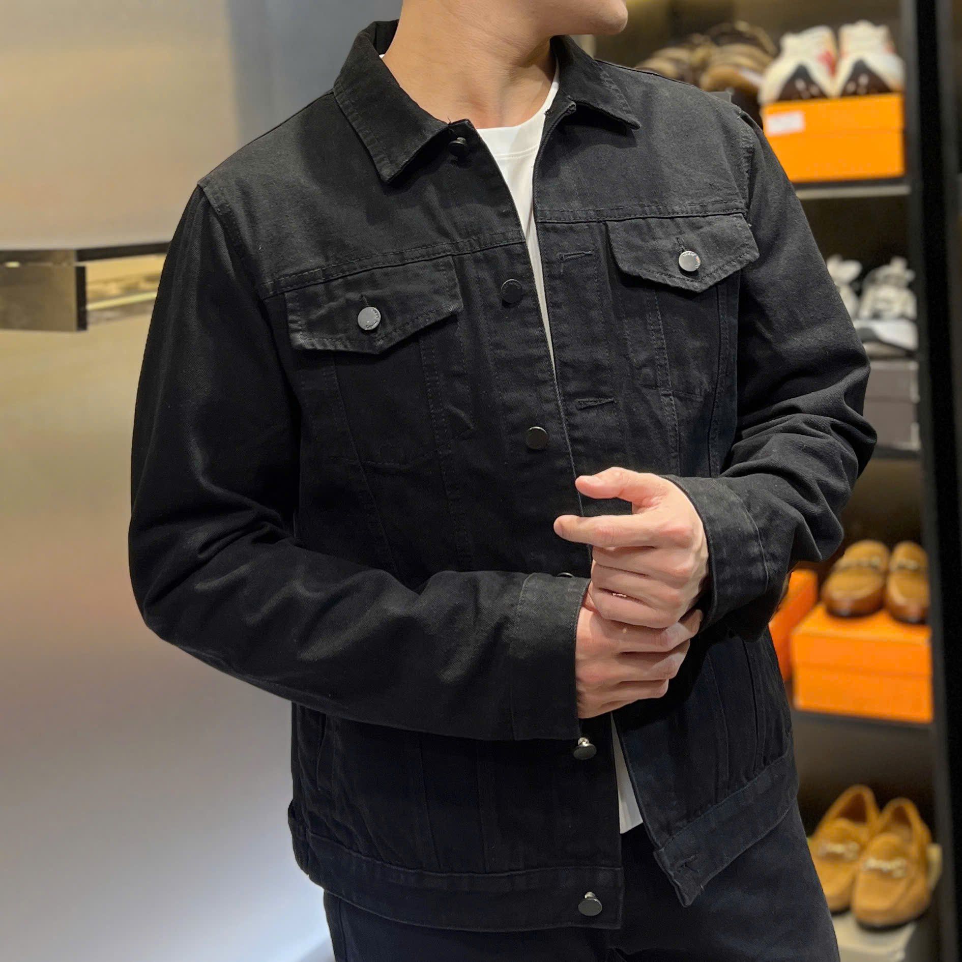  [ẢNH THẬT] Áo Khoác Denim Nam KAF Trơn 25 