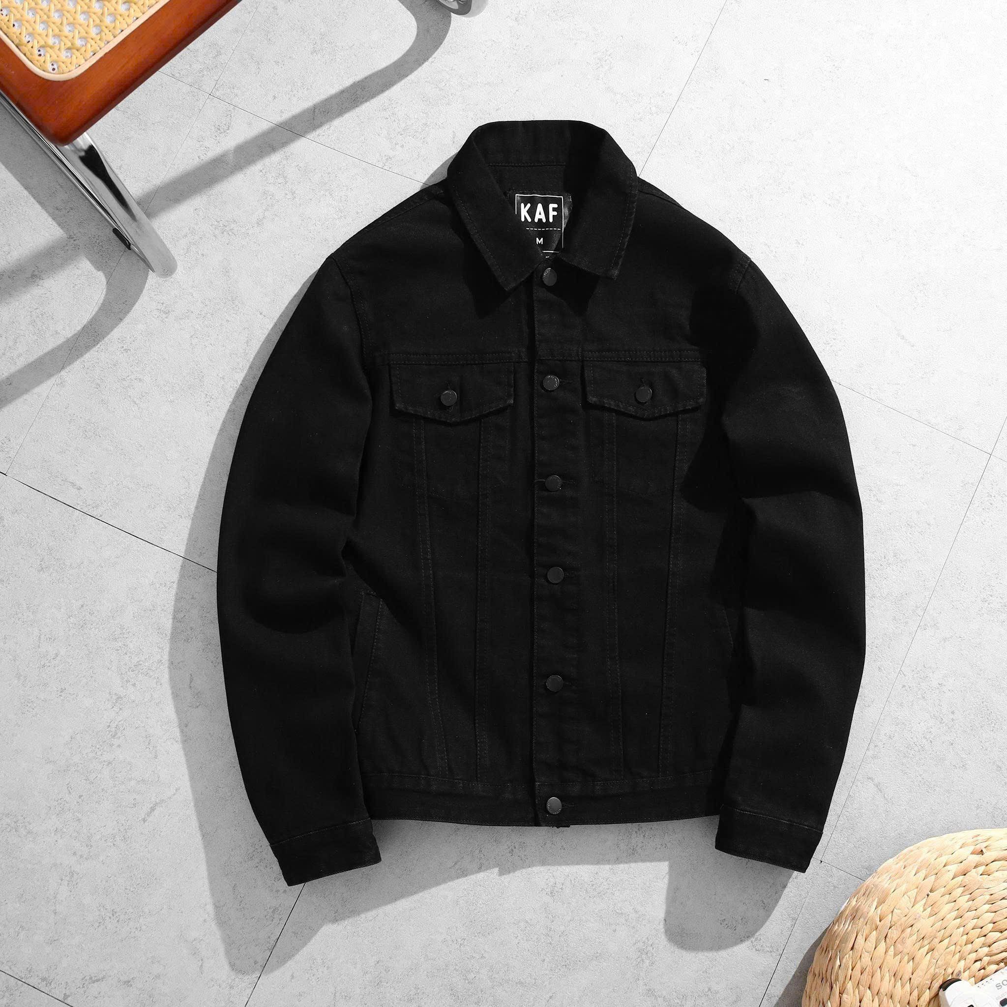  [ẢNH THẬT] Áo Khoác Denim Nam KAF Trơn 25 