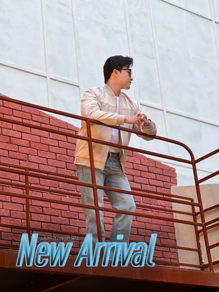  [ẢNH THẬT] Áo Khoác Bomber Da Lộn Nam Trơn KAF 25 