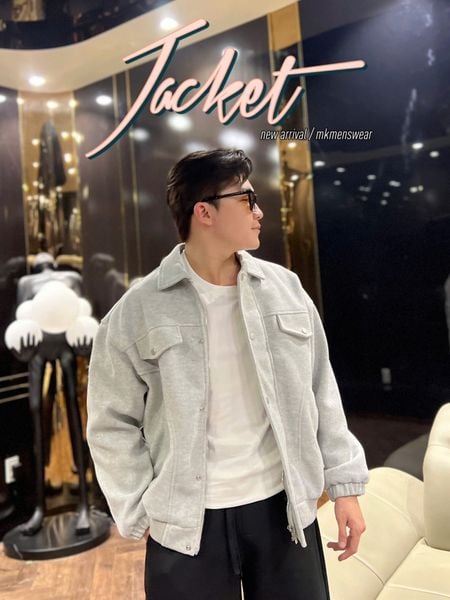  [ẢNH THẬT] Áo Khoác Dạ Nam Trơn Túi Ngực 8089 