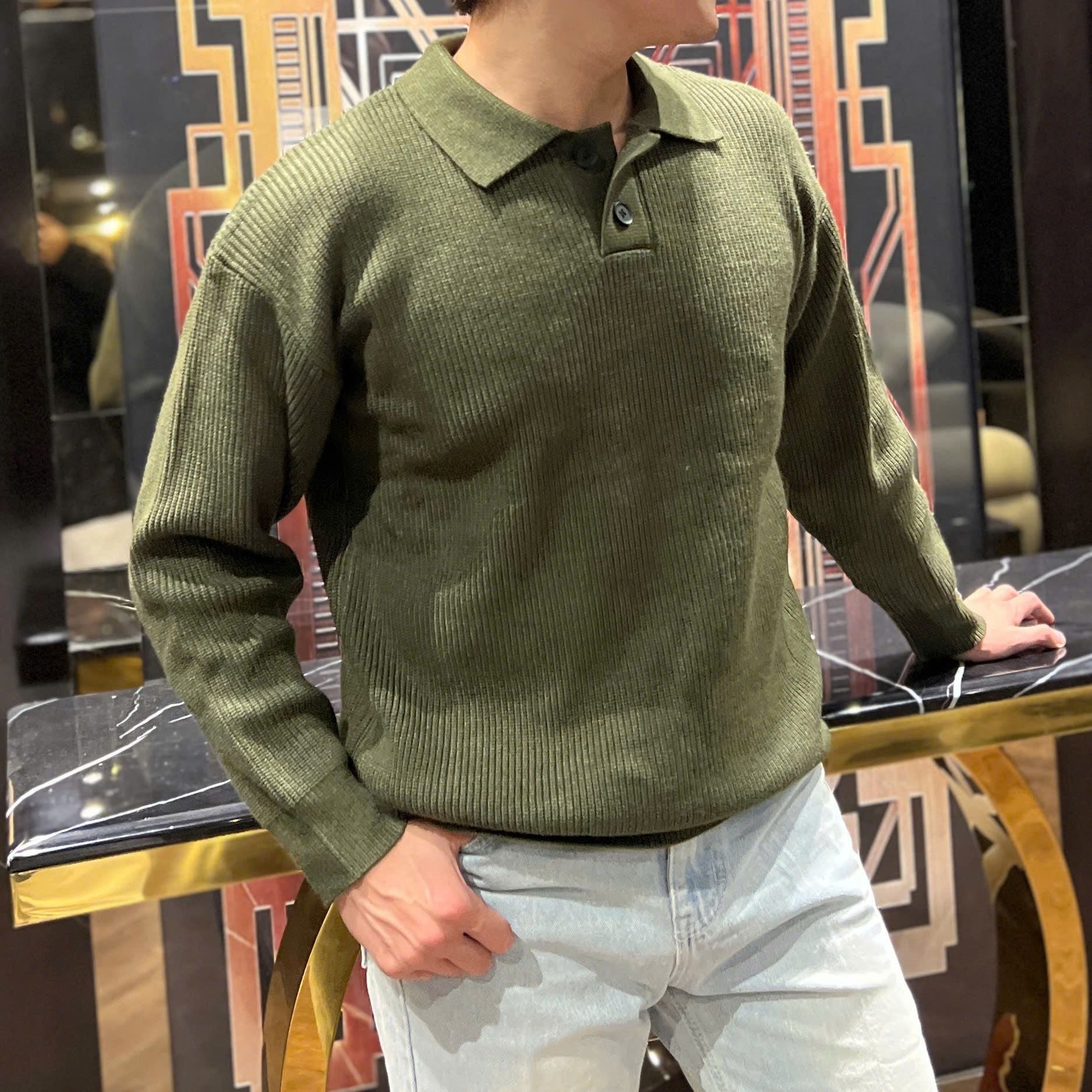  [ẢNH THẬT] Polo Len Dài Tay Nam Trơn B1201 