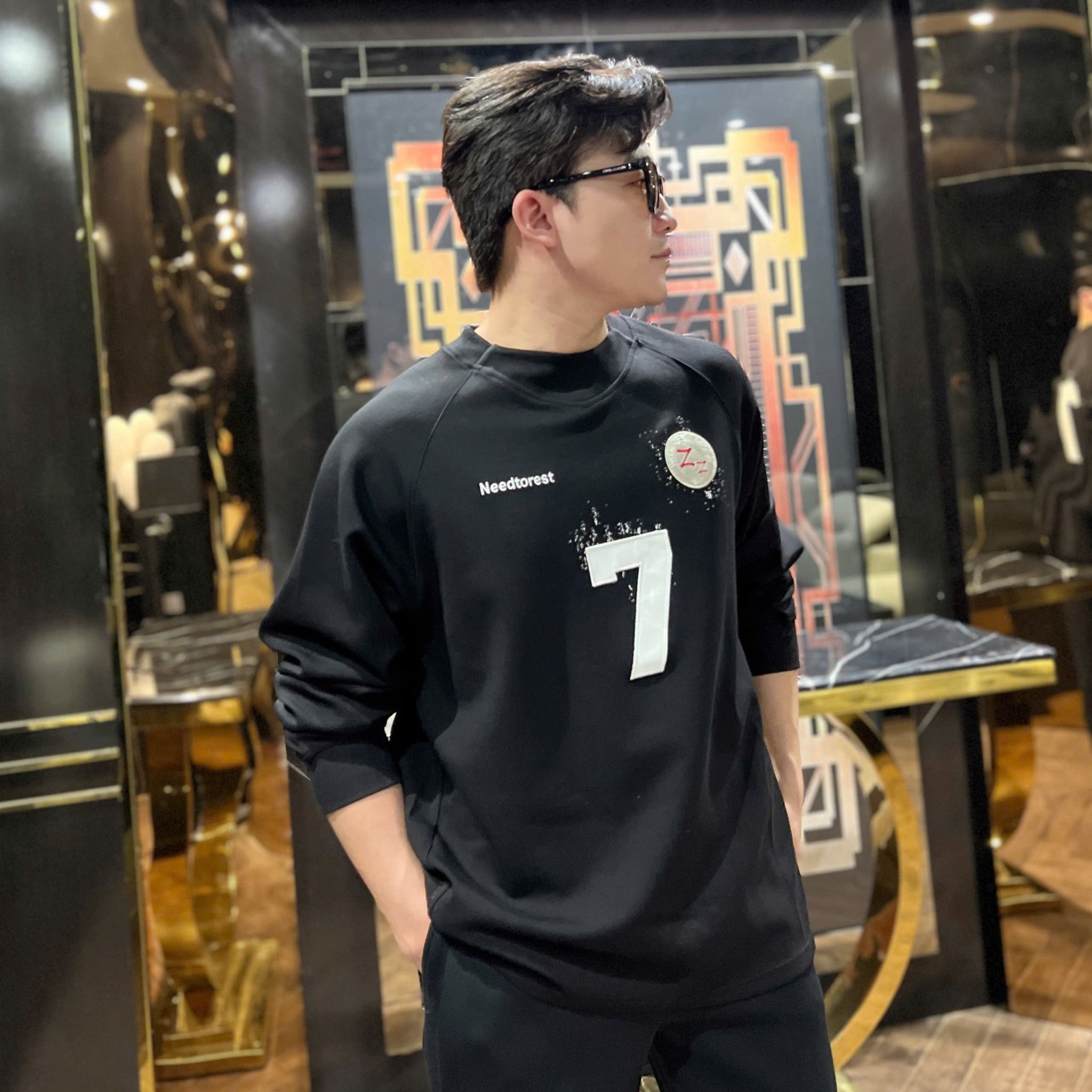  [ẢNH THẬT] Áo Dài Tay Nam Nữ Thêu Số 3360 