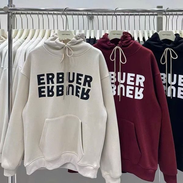  [ẢNH THẬT] Hoodie Nam Nữ Lót Lông Chữ Ngực 86104 