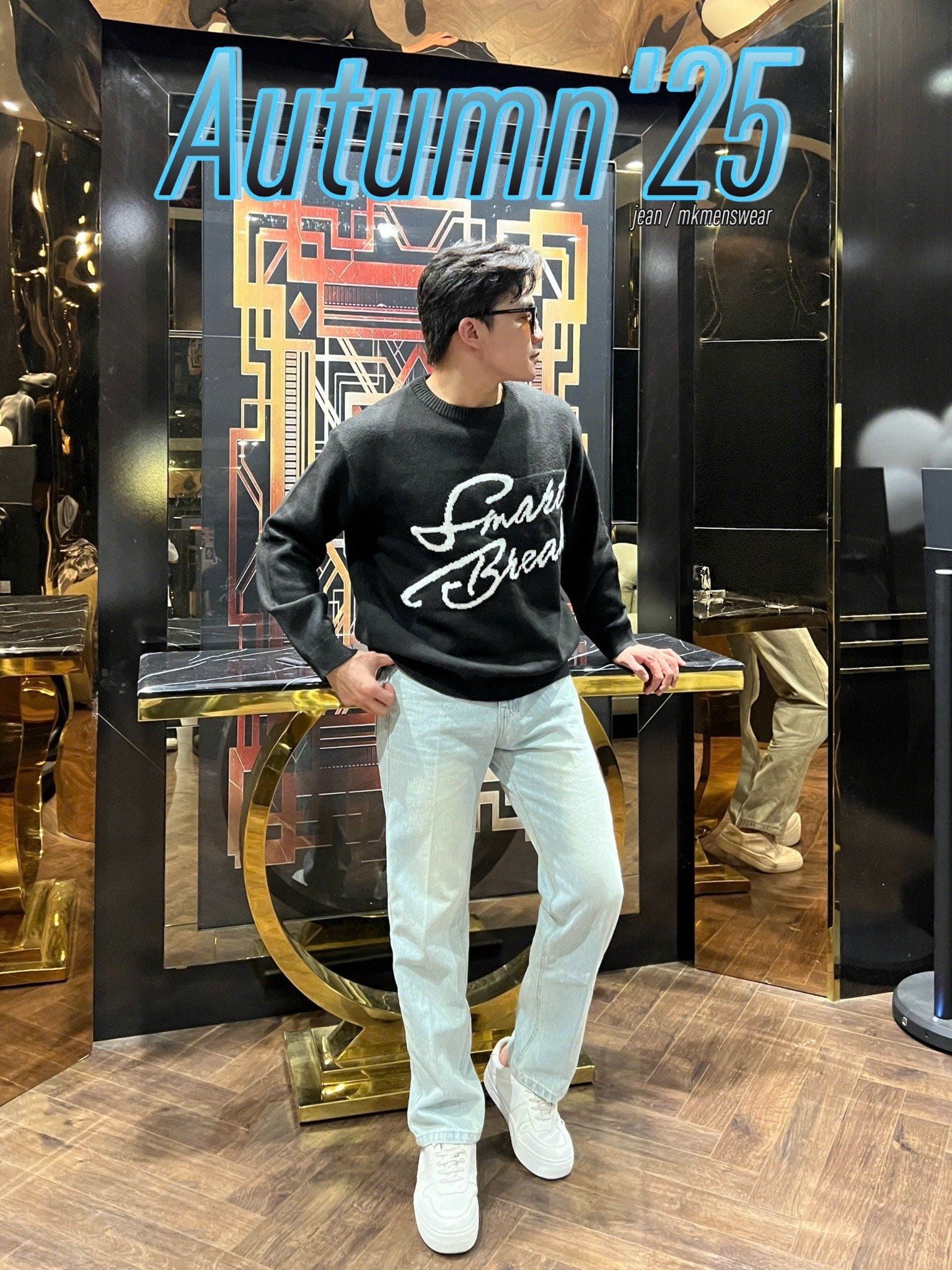  [ẢNH THẬT] Áo Len Dài Tay Nam Nữ Thêu Chữ 5512 