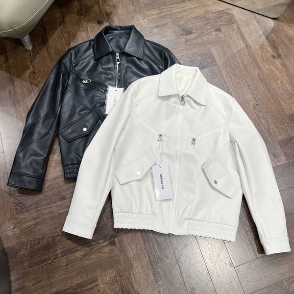  [ẢNH THẬT] Áo Khoác Da Nam Phối Khoá Ngực 897 