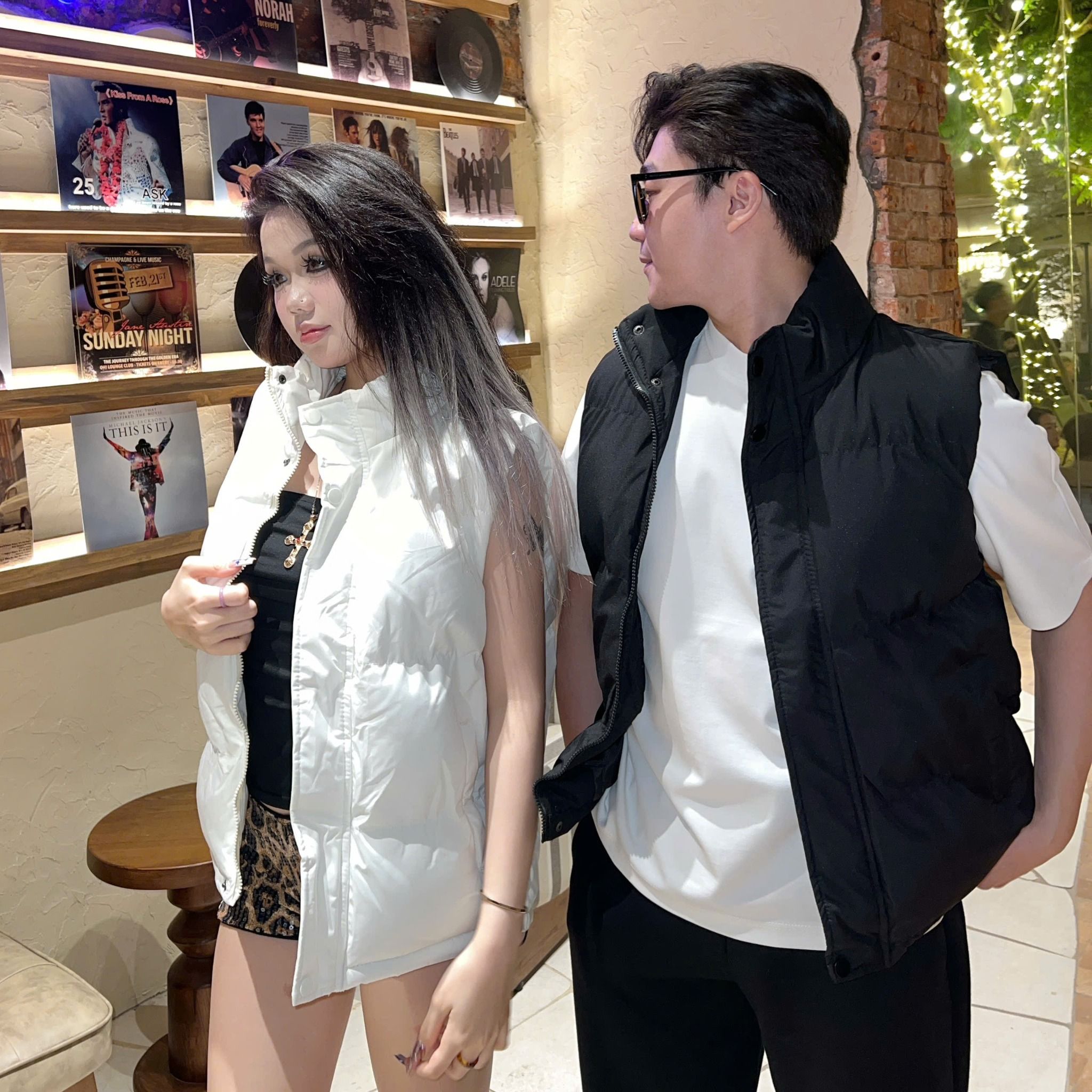  [ẢNH THẬT] Áo Khoác Gile Phao Nam Nữ Trơn Dáng Hàn K908 