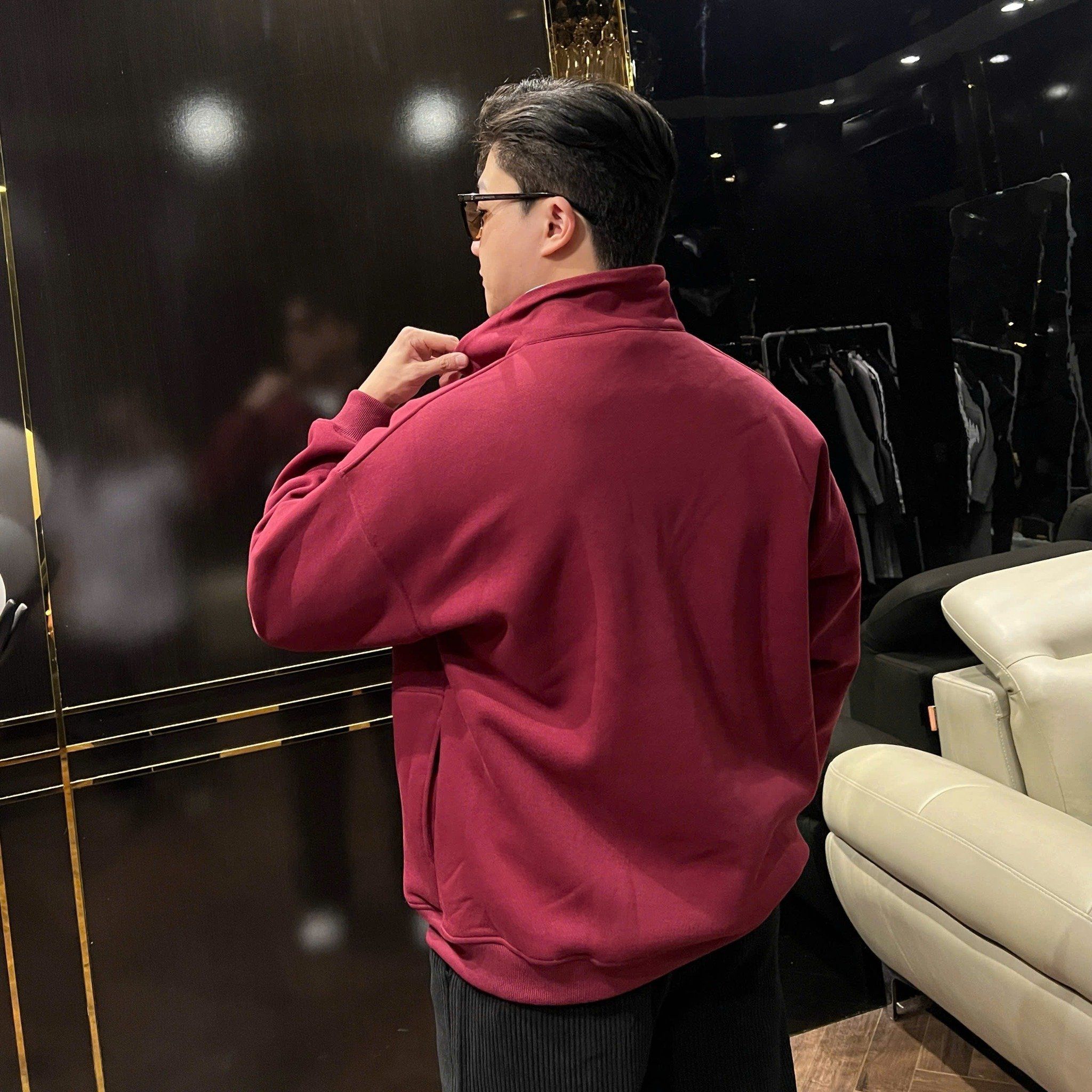  [ẢNH THẬT] Áo Dài Tay Nỉ Nam Nữ Thêu Chữ MEDS 3396 