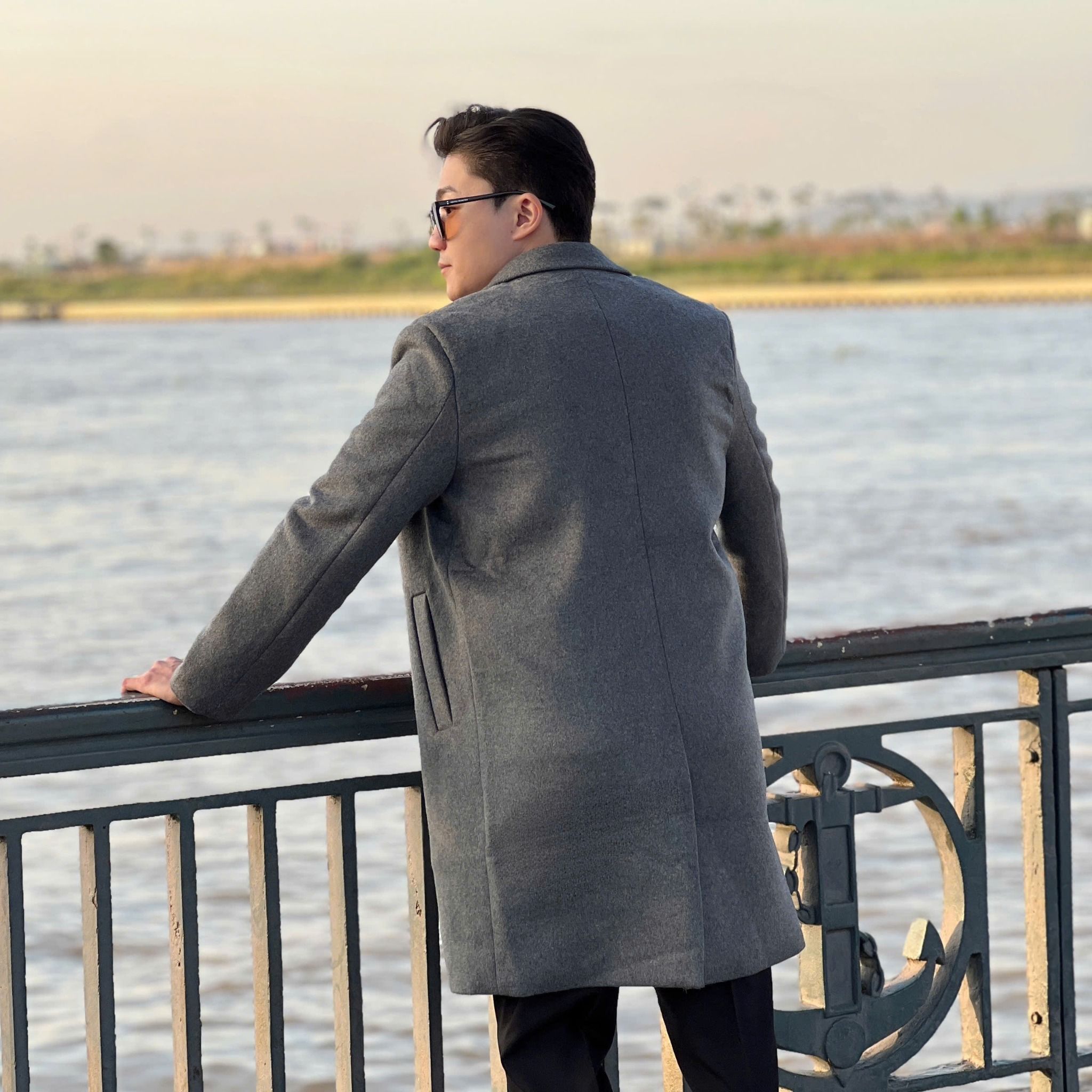  [ẢNH THẬT] Mangto Dạ Nam Dáng Dài Trơn 753 