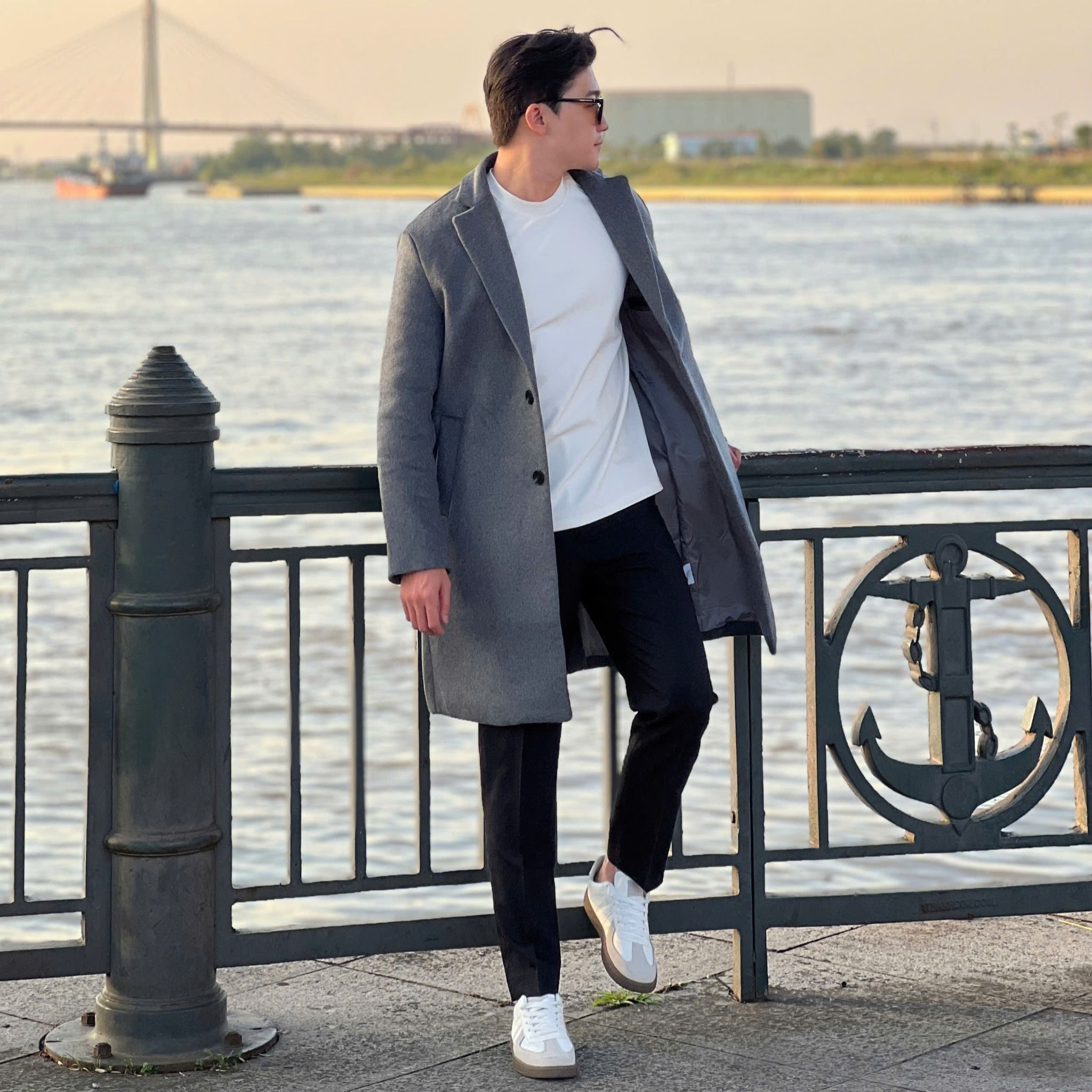  [ẢNH THẬT] Mangto Dạ Nam Dáng Dài Trơn 753 