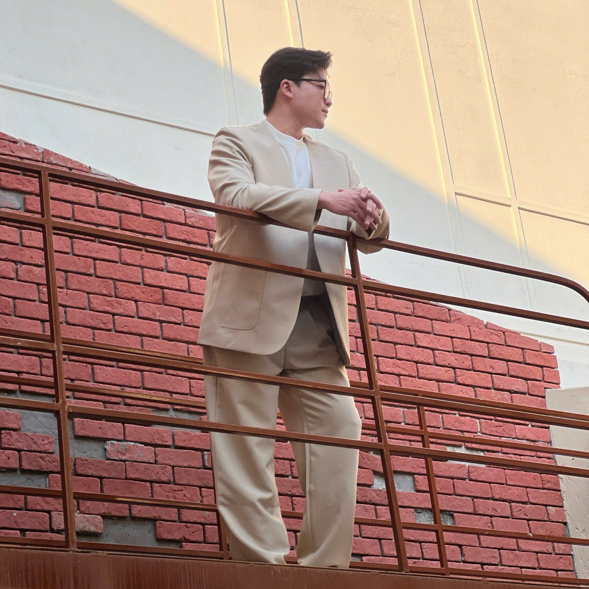  [ẢNH THẬT] Set Blazer Nam Dáng Hàn Trơn Không Vạt 8863 