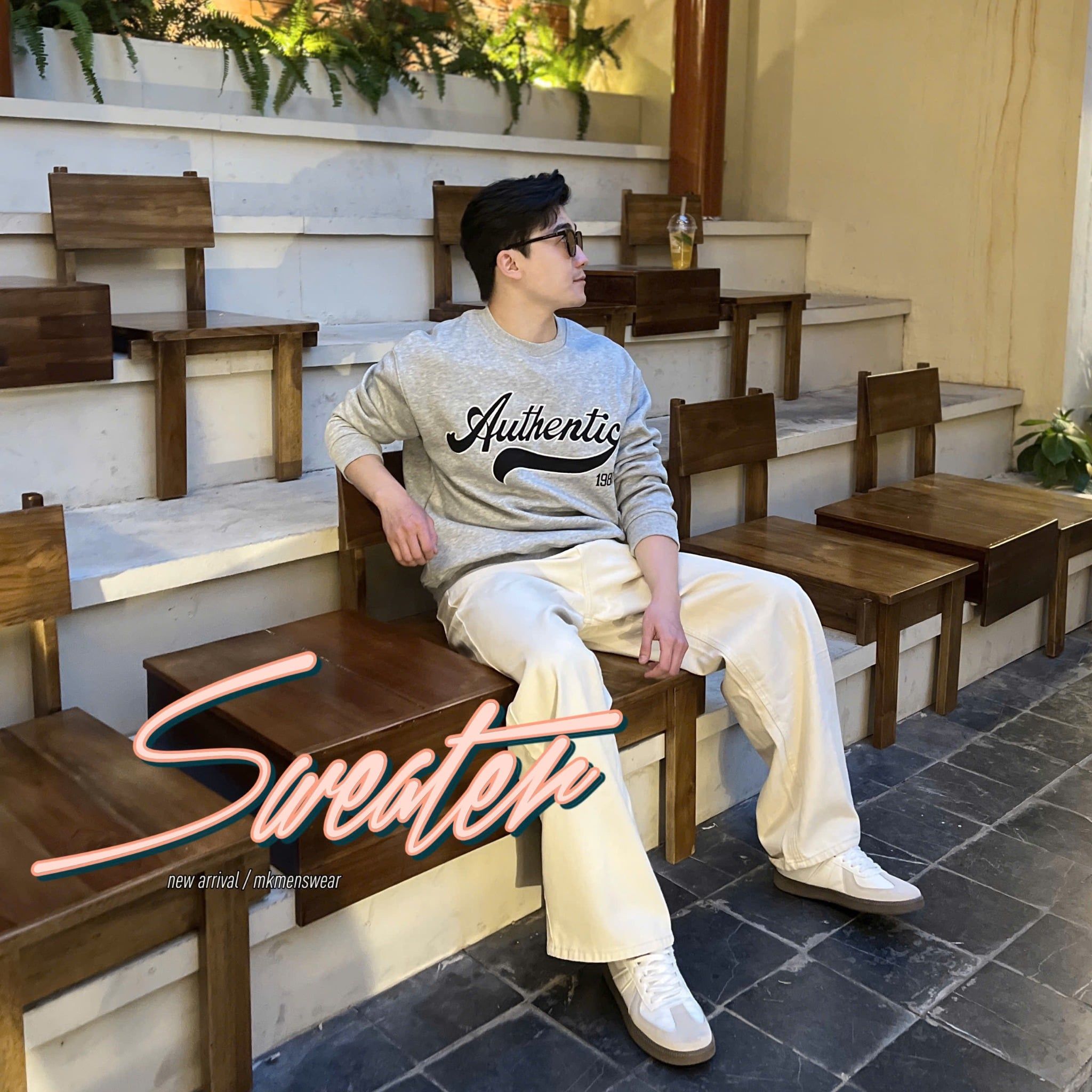  [ẢNH THẬT] Áo Nỉ Dài Tay Nam Nữ Thêu Chữ 3508 