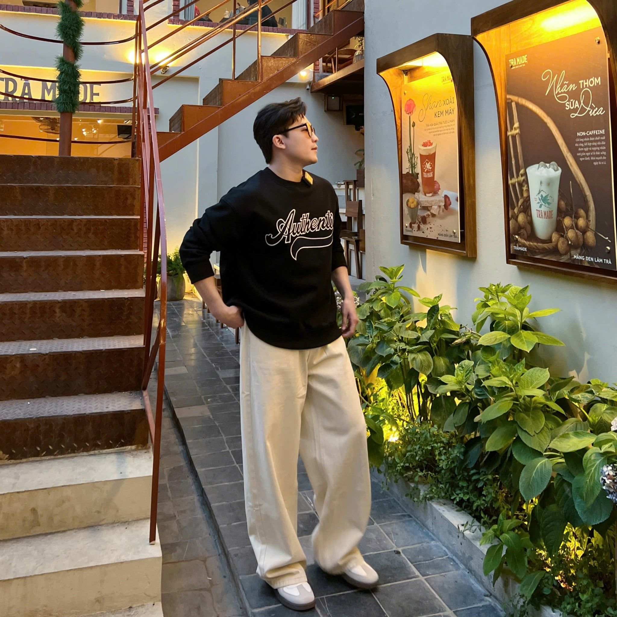  [ẢNH THẬT] Áo Nỉ Dài Tay Nam Nữ Thêu Chữ 3508 