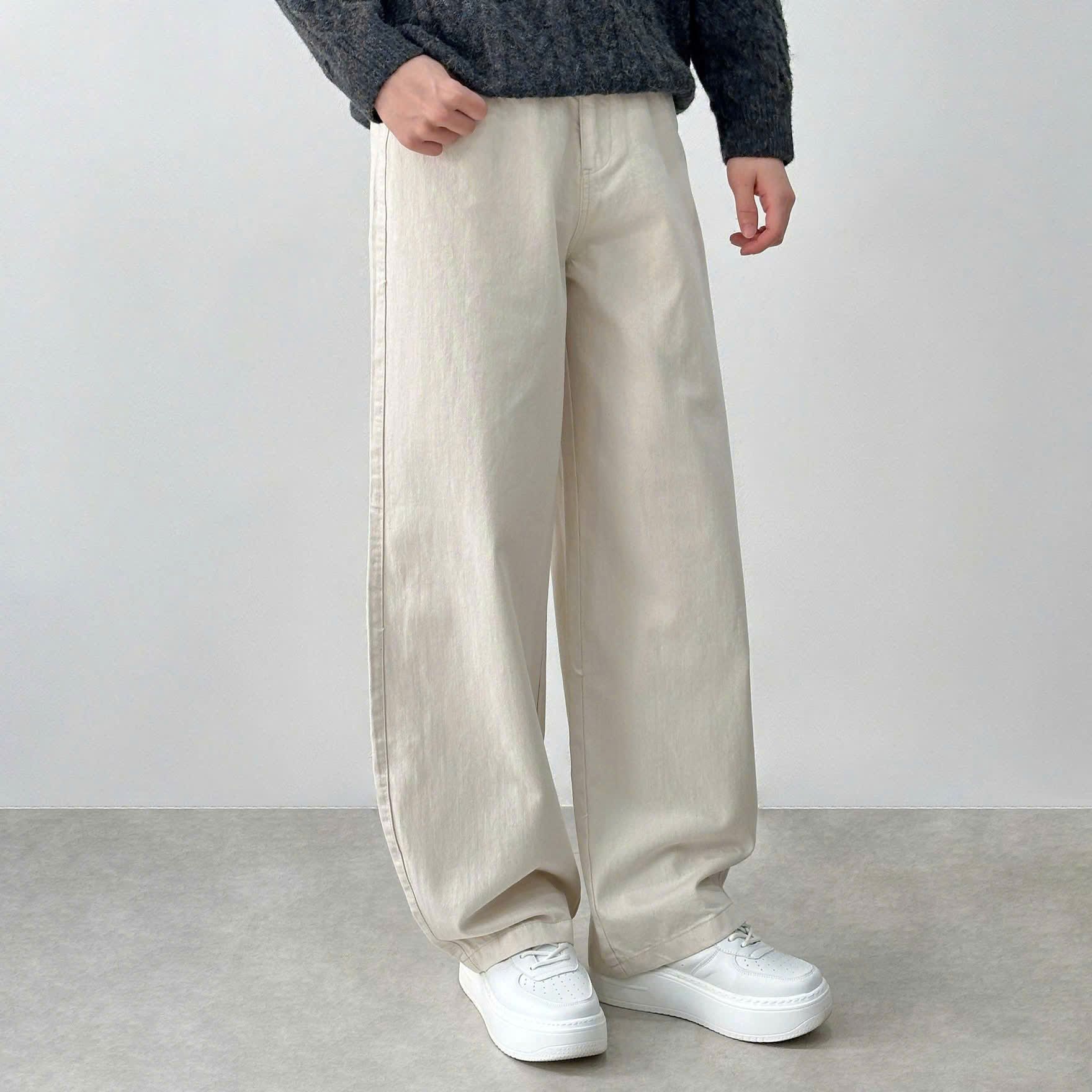  [ẢNH THẬT] Jean Suông Nam Dáng Hàn Trơn N5785 