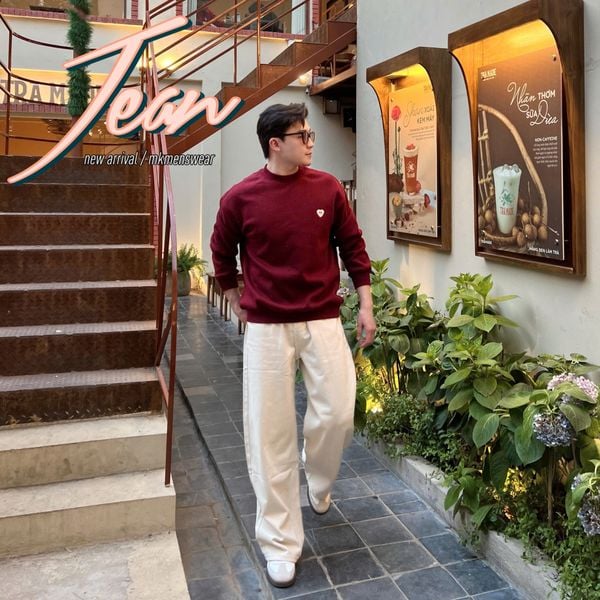  [ẢNH THẬT] Jean Suông Nam Dáng Hàn Trơn N5785 