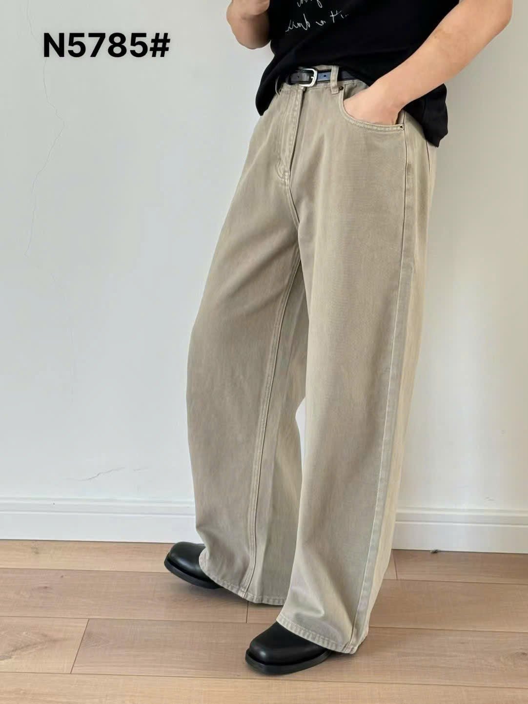  [ẢNH THẬT] Jean Suông Nam Dáng Hàn Trơn N5785 