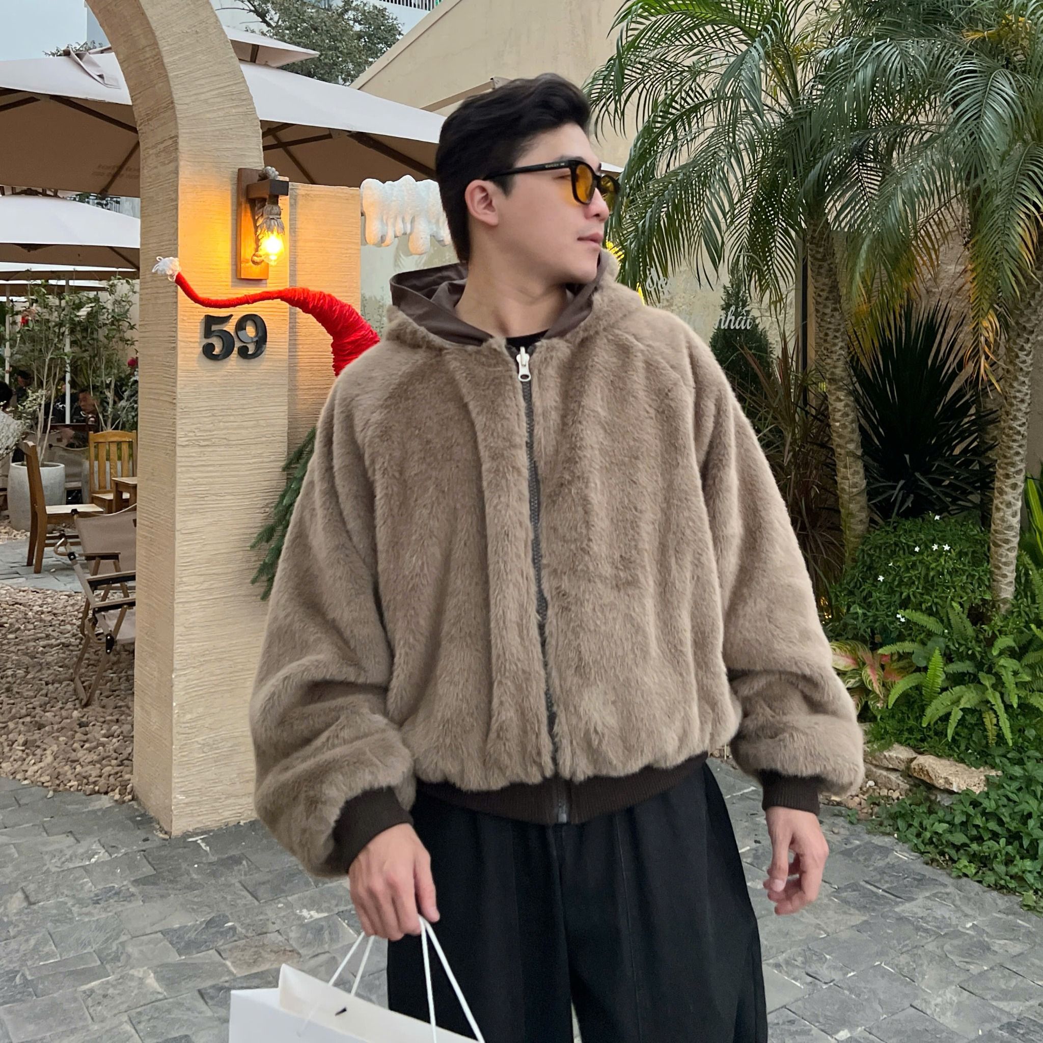  [ẢNH THẬT] Áo Khoác Kaki Nam Lót Lông ( Mặc 2 mặt ) 8592 