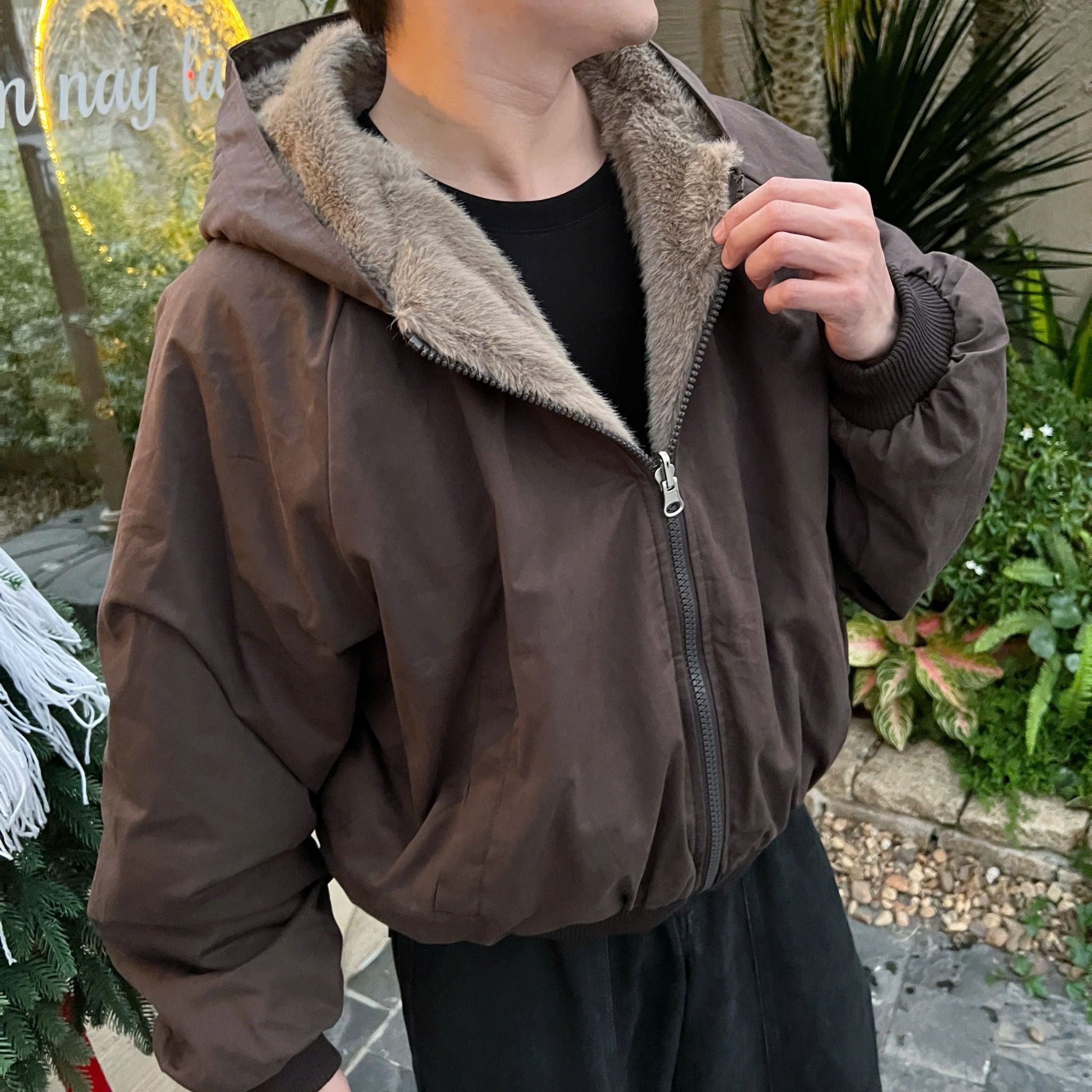  [ẢNH THẬT] Áo Khoác Kaki Nam Lót Lông ( Mặc 2 mặt ) 8592 