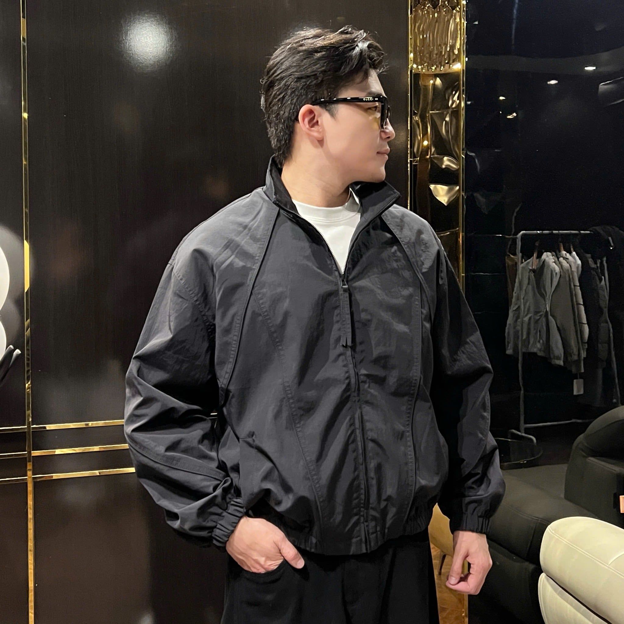  [ẢNH THẬT] Áo Khoác Gió Nam Cổ Đứng Trơn J8033 