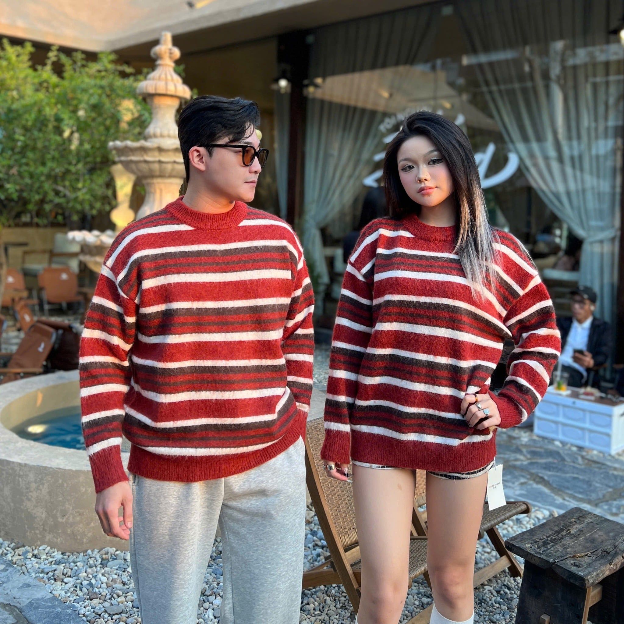  Áo Len QC 837 Kẻ Ngang 