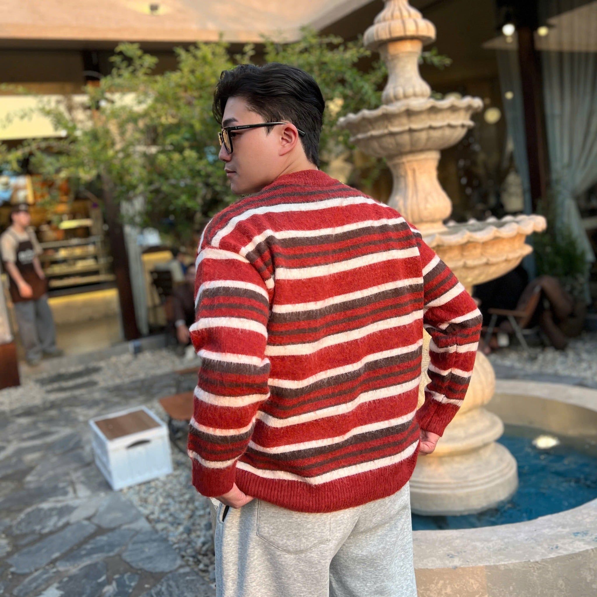  Áo Len QC 837 Kẻ Ngang 