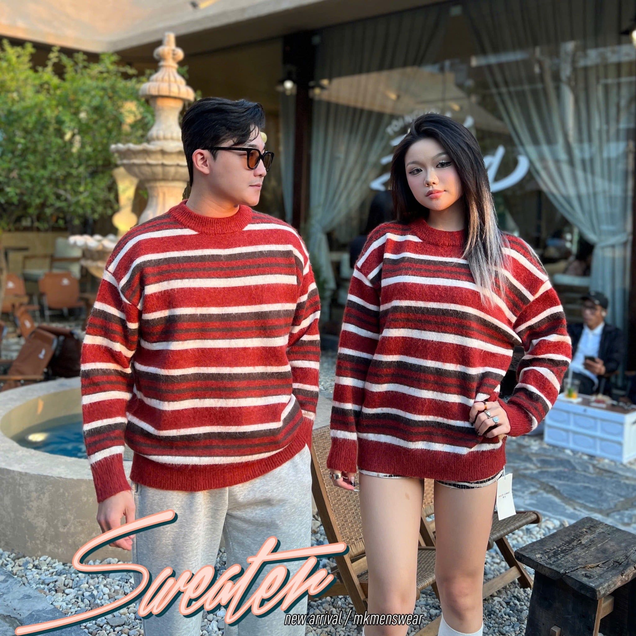  Áo Len QC 837 Kẻ Ngang 