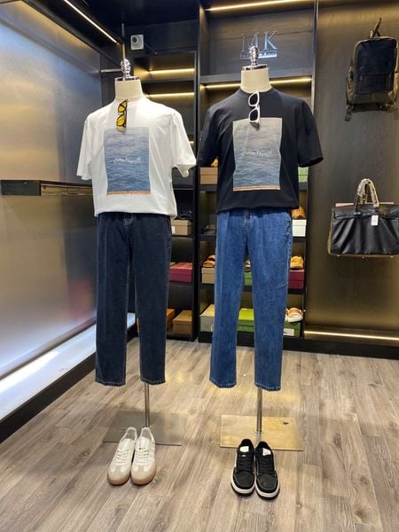  [ẢNH THẬT] Áo Phông Ngắn Tay Nam Nữ In Hình Biển 9175 