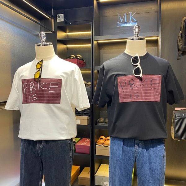  [ẢNH THẬT] Áo Phông Ngắn Tay Nam Nữ Thêu Hình 6086 