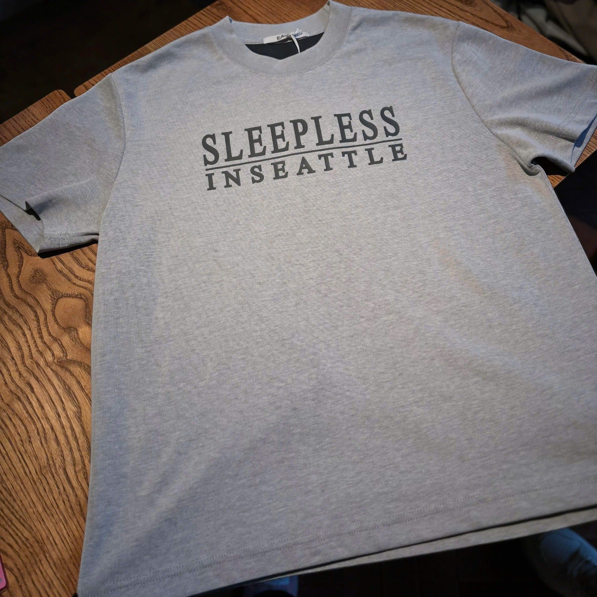  [ẢNH THẬT] Áo Phông Ngắn Tay Nam Nữ In Chữ SleepLess 562 