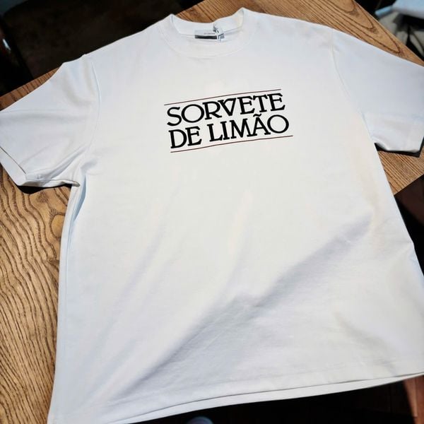  [ẢNH THẬT] Áo Phông Ngắn Tay Nam Nữ In Chữ Nổi 9072 