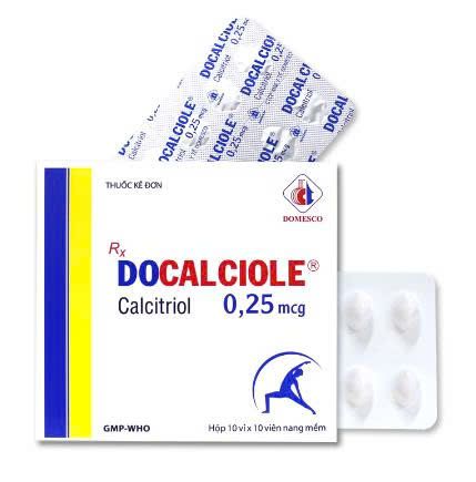Doc Calcium Docalciole Calcitriol 0.25 mcg Domesco (H/100V) (viên nang) – SHOPTHUOC