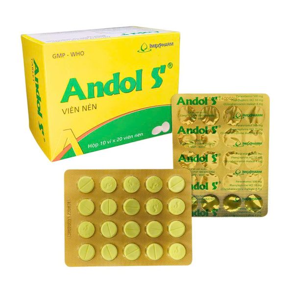 Andol Andol S Imexpharm (H/200V) (viên nén) – SHOPTHUOC