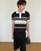  ÁO POLO 27341 ĐEN-TRẮNG 