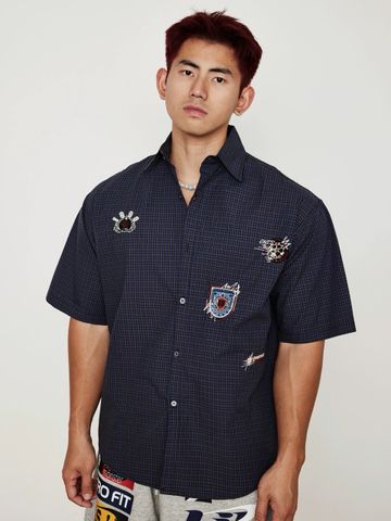  ÁO SƠ MI 2048 XANH ĐẬM 