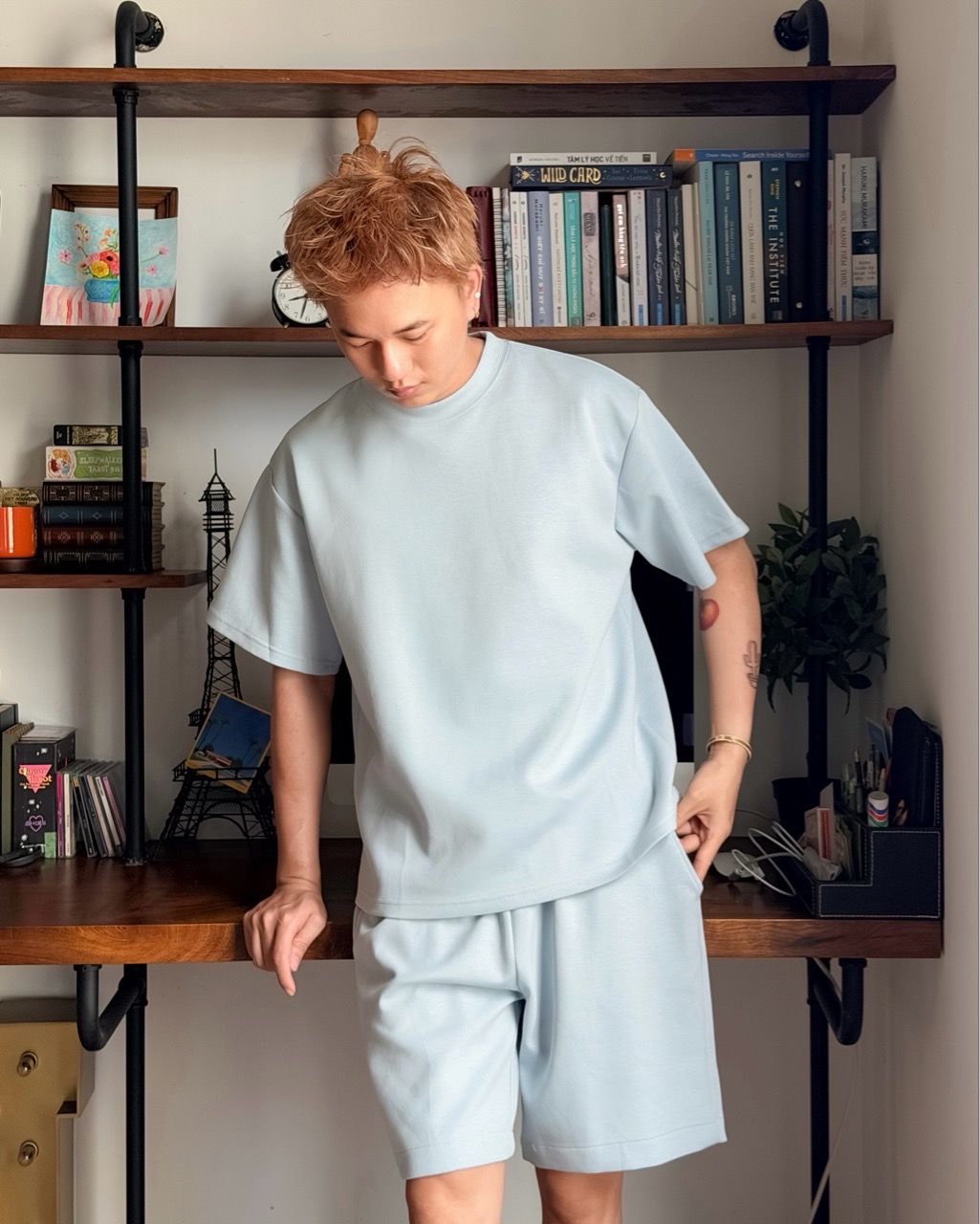  ÁO THUN 26006 XANH HÒA BÌNH 