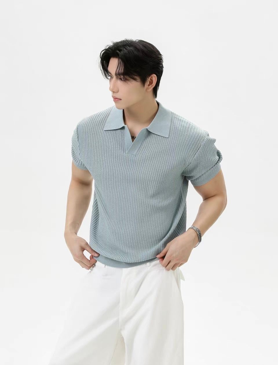  ÁO POLO 25640 XANH 