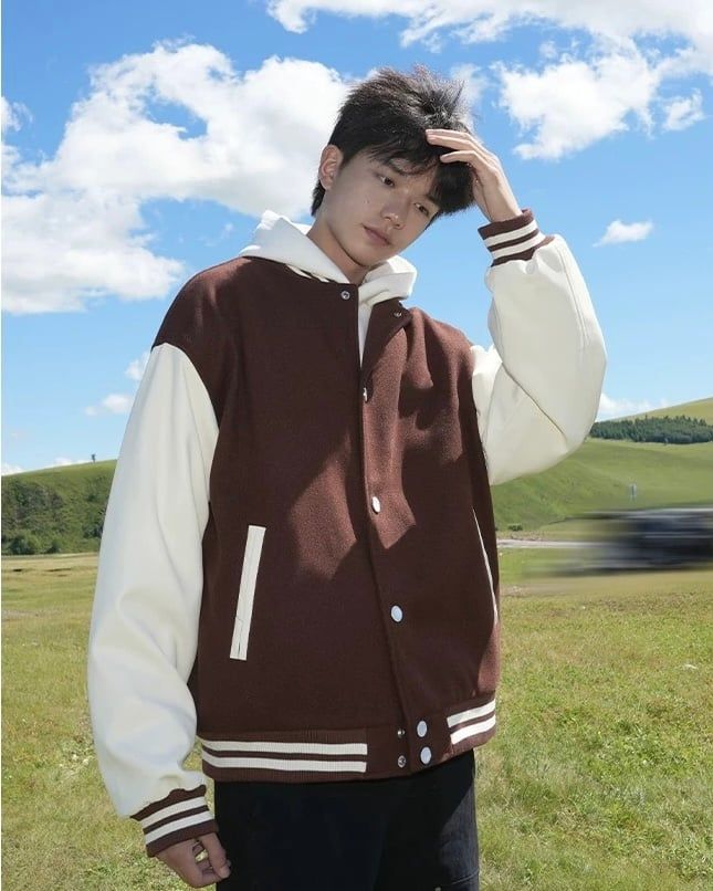  BASEBALL JACKET 6307 BROWN 