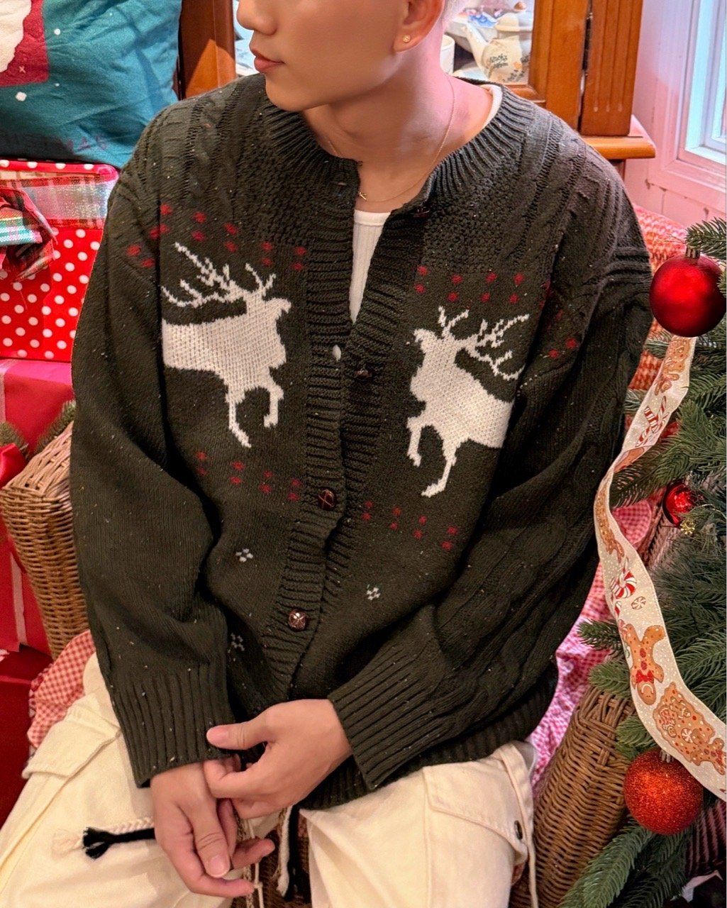  CARDIGAN 286 DARK GREEN 