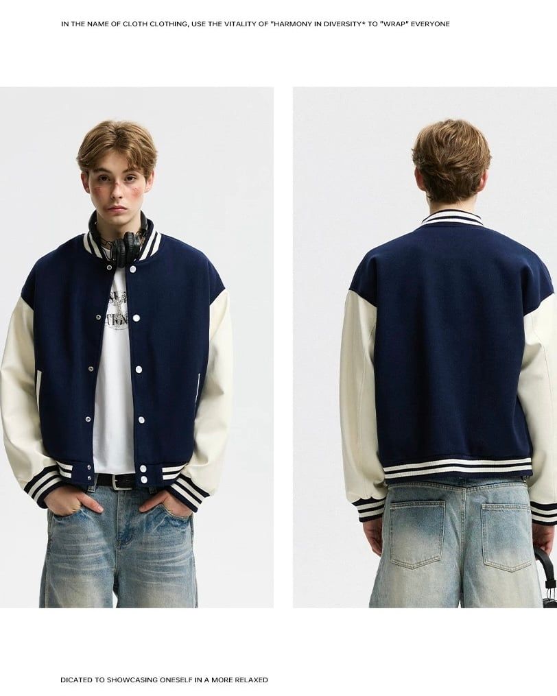  BASEBALL JACKET 6307 BLUE 
