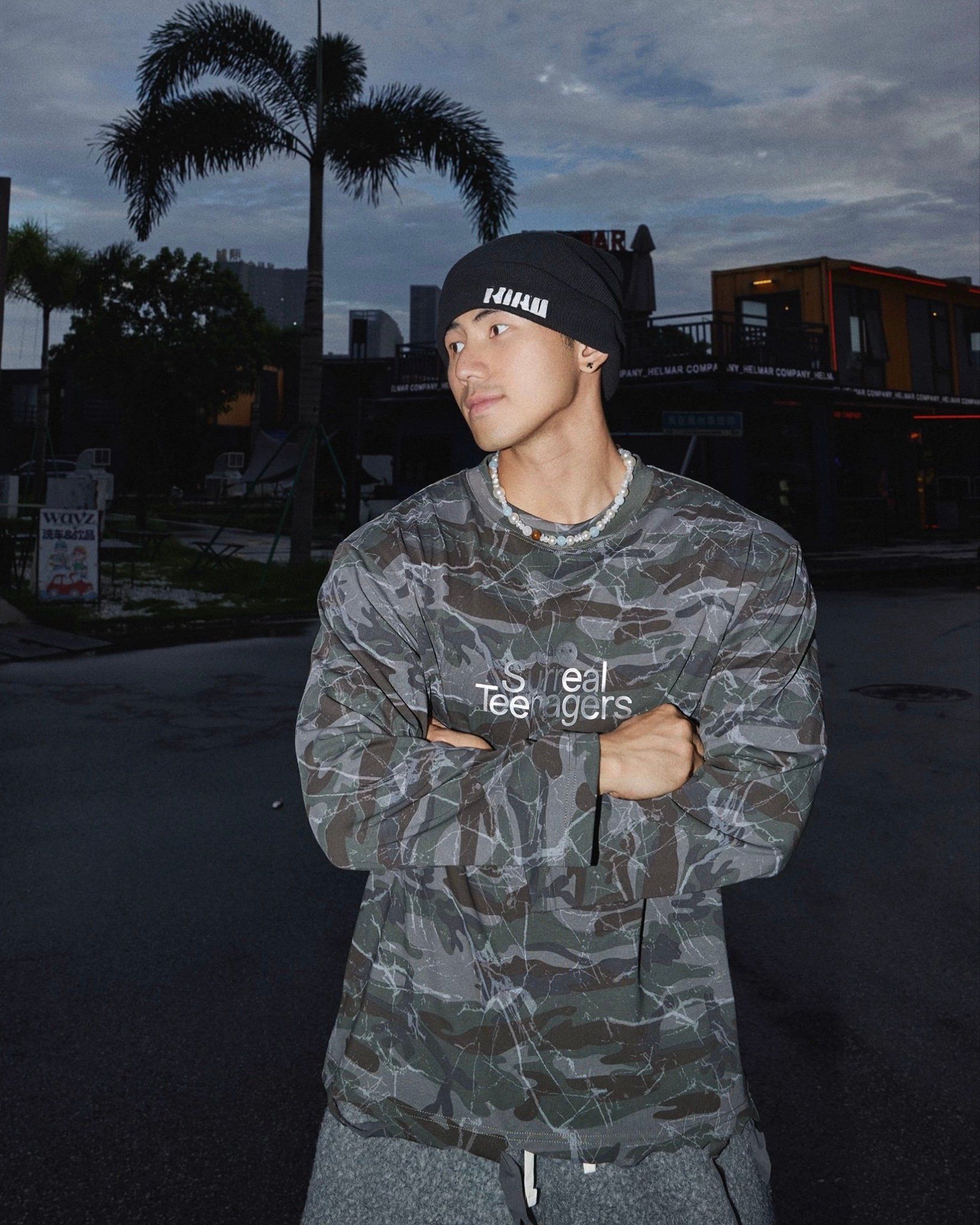  SWEATSHIRT 25112 CAMO GREY 