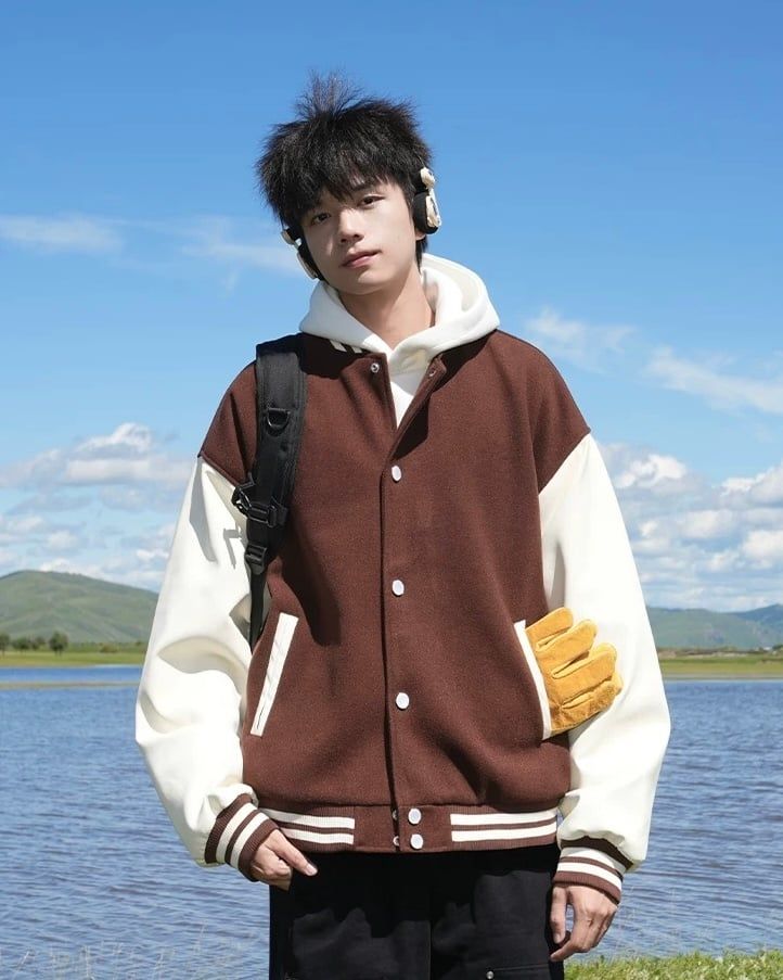  BASEBALL JACKET 6307 BROWN 